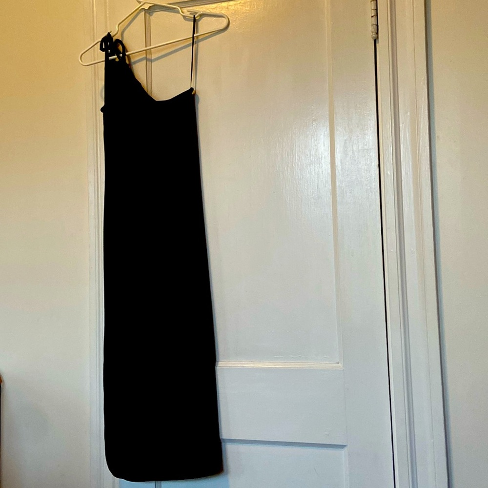 One Shoulder Ribbed Dress